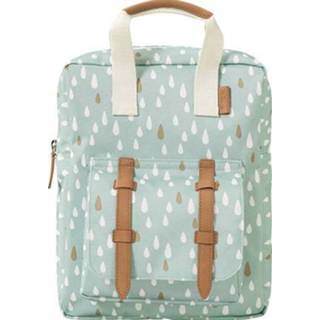 👉 Kinderrugtas blauw active kinderen Fresk regendruppels - blue 28 cm 8719638234535