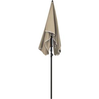 Parasol active met paal 200x130 cm taupe 8720286205136