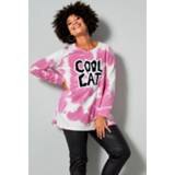 Sweatshirt vrouwen toptrendy katoen wit roze Angel of Style Pink/Wit 4055707629951