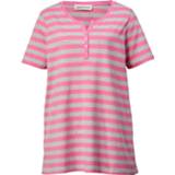 👉 Shirt roze grijs wit gestreept vrouwen zeer comfortabel Janet & Joyce Wit/Lichtgrijs 4055707909954 4055707914309