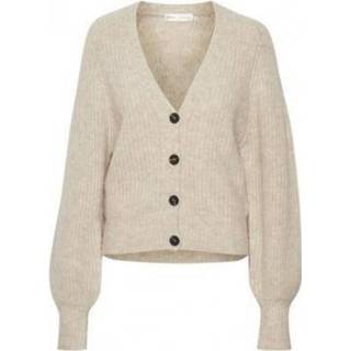 👉 Polyamide truien vrouwen ecru m InWear Iw tessas cardigan