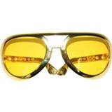 👉 Elvis bril active gele Mooie grote met glazen 23cm 8712364605013