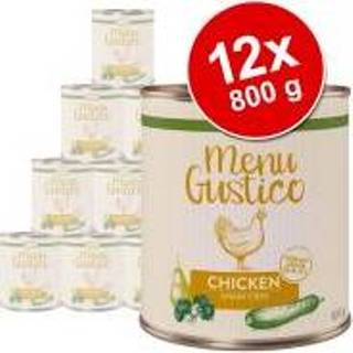 👉 Hondenvoer Voordeelpakket Lukullus Menu Gustico 12 x 800 g - Mix: Kalkoen, Rund, Kip & Eend 4062911009721