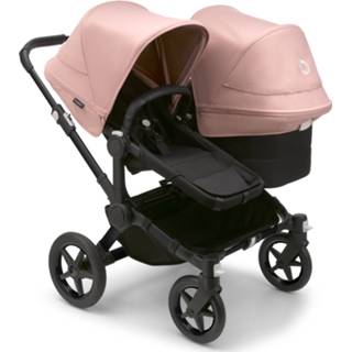 👉 Kinderwagen zwart roze active kinderen Bugaboo Donkey5 Duo - Black/Midnight Black Morning Pink 2500001494627