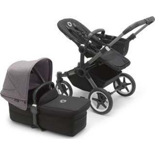 👉 Kinderwagen graphite zwart grijs active kinderen Bugaboo Donkey5 Mono - Graphite/Midnight Black Grey Melange 2500001494177