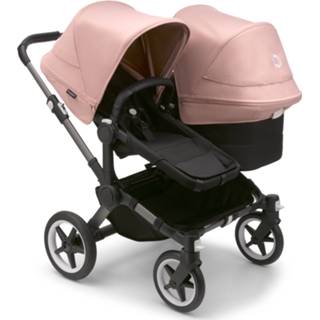 👉 Kinderwagen graphite zwart rood active kinderen Bugaboo Donkey5 Duo - Graphite/Midnight Black Sunrise Red 2500001494498