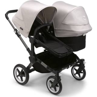 👉 Kinderwagen graphite zwart wit active kinderen Bugaboo Donkey5 Duo - Graphite/Midnight Black Misty White 2500001494504