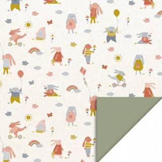 👉 Inpakpapier active House of products konijntjes - 3 m 8713417017203