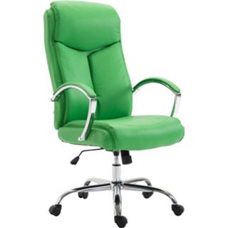 👉 Bureau stoel kunstleer active groen Bureaustoel Halsua Kunstleer, 8720526155979
