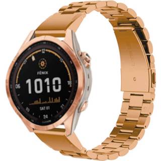 👉 Stalen band goud Strap-it Garmin Fenix 7s (rosé goud) 8720626985193