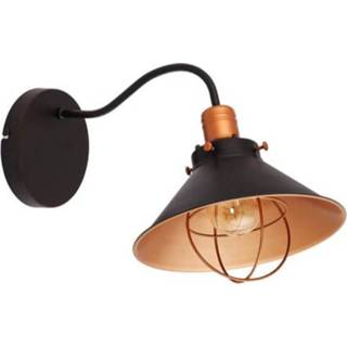 👉 Landelijke wandlamp zwart active Nowodvorski Garret met koper 6442 5903139644297