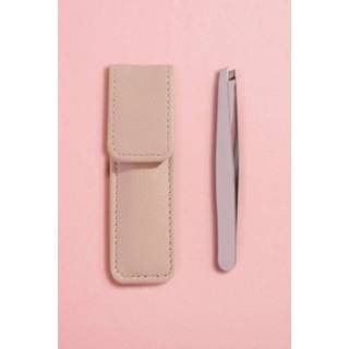 👉 Boohoo Beauty Deluxe Pincet Met Buideltje, Nude