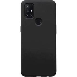 Zwart kunststof OnePlus Nord N10 5G Geruberiseerd Hoesje - 5712580063508