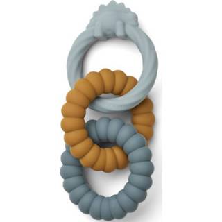 👉 Bijtring blauw active Liewood gilbert - dino blue multi mix 5713370594097