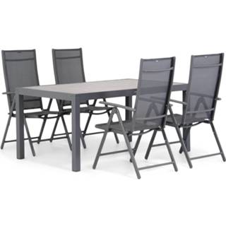 👉 Tuinset grijs-antraciet dining sets antracite Domani Sortino/Residence 164 cm 5-delig 7423627271296