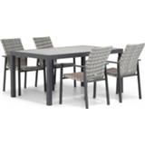 👉 Tuinset white grey dining sets grijs-antraciet Lifestyle Upton/Residence 164 cm 5-delig 7423607158180