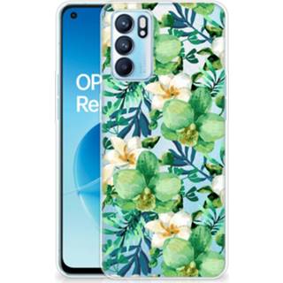 👉 Orchidee groen OPPO Reno 6 5G TPU Case 8720632285263