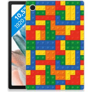 👉 Houten blok Samsung Galaxy Tab A8 2021 Hippe Hoes Blokken 8720632315366