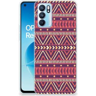 👉 Paars OPPO Reno 6 5G TPU bumper Aztec 8720632345721