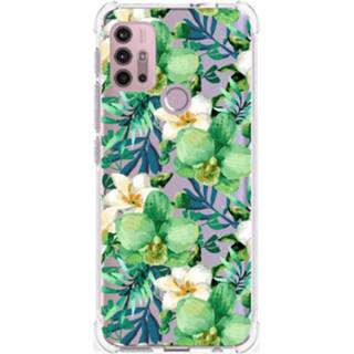 👉 Orchidee groen Motorola Moto G30 | G20 G10 Case 8720632223944