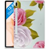 👉 Siliconen hoesje Samsung Galaxy Tab S7FE Roses 8720632427335