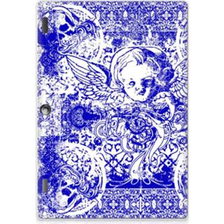 👉 Blauw Tablet BackCover Lenovo Tab 10 | 2 A10-30 Angel Skull 8720632709103