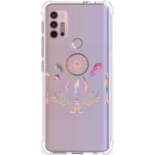 👉 Bumper hoesje Motorola Moto G30 | G20 G10 Stevig Boho Dreamcatcher 8720632722706