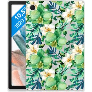 👉 Siliconen hoesje groen Samsung Galaxy Tab A8 2021 Orchidee 8720632954503