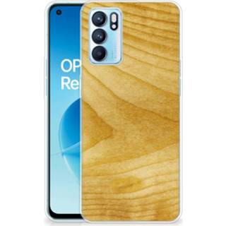 👉 Bumper hoesje hout OPPO Reno 6 5G Licht 8720632687715