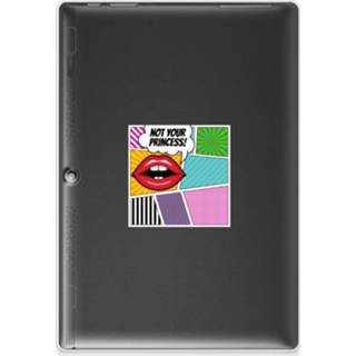 👉 Siliconen hoesje Lenovo Tab 10 | 2 A10-30 Leuke Hoes Popart Princess 8720632587824