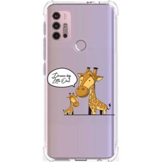 👉 Bumper hoesje Motorola Moto G30 | G20 G10 Stevig Giraffe 8720632161574