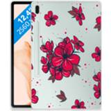 👉 Siliconen hoesje rood Samsung Galaxy Tab S7FE Blossom Red 8720632225436