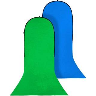 👉 Inklapbare achtergrond groen blauw BRESSER BR-TR15 groen/blauw 150x200+200cm 4007922033211