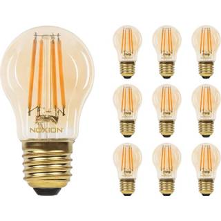 👉 Gloeilamp glans Voordeelpak 10x Noxion Lucent LED 4.1W 822 P45 E27 Amber | Dimbaar - Vervanger voor 32W 8719157037570