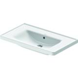 👉 Meubelwastafel wit Duravit D-Neo zonder kraangat met overloop 80 x 48 cm,