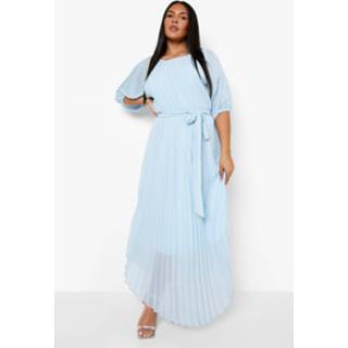 👉 Midi jurk sky Plus Geplooide Met Pofmouwen,