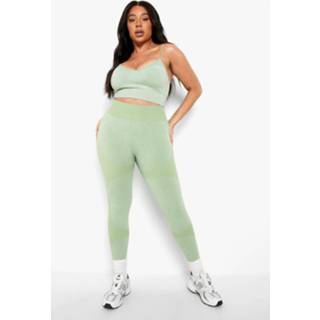 👉 Plus Active Woman Sport Leggings, Khaki