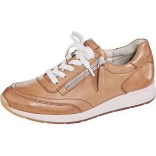 👉 Veter schoenen vrouwen effen cognac comfortabele zool glad leer Veterschoen Paul Green