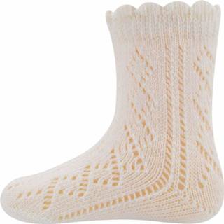 👉 Ewers! Meisjes Sok - Maat 34 - Off White - Katoen/polyamide/elasthan