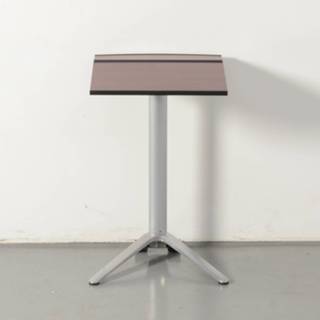 👉 Bijzettafel mahonie Solidesk bijzettafel, mahonie, 45 x cm, verrijdbaar, vaste hoogte onderstel