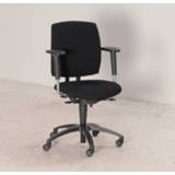 👉 Bureau stoel zwart Drabert Entrada bureaustoel, zwart, 4D armleggers, opnieuw gestoffeerd