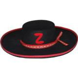 👉 Hoed active kinderen rode Mooie Zorro met rand 8712364501148