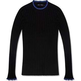 👉 L vrouwen zwart Ribbed top