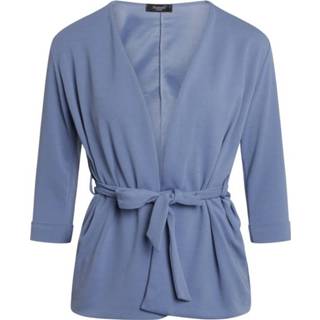👉 L vrouwen blauw Open jacket Caddy
