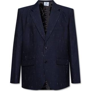 👉 Blazer m male blauw Ribbed