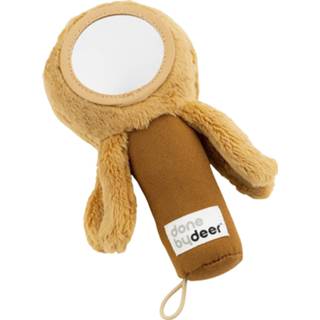 👉 Rammelaar jelly mustard bruin Done by Deer Sensory Met Spiegel 5712643034193