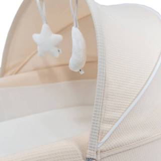 👉 Babynestje ivoor co-sleeper roze baby's Bamboom Babynest 8054117837792