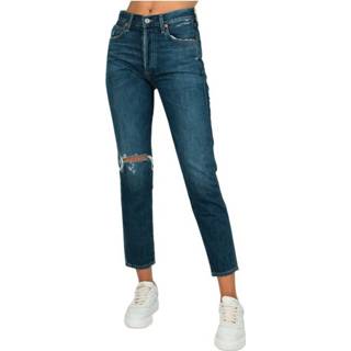 👉 W28 W24 W25 W26 vrouwen blauw Liya High Rise classic Fit