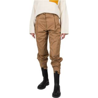 👉 Ballon vrouwen bruin Tr0166 Balloon Hem Cargo Trousers