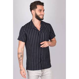👉 Hemd male blauw 311230 resort Seersucker Structure Shirt 8718895444121
